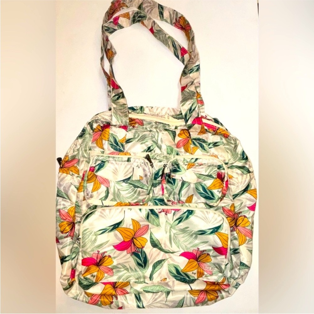 Lug Puddle Jumper Packable LILY SAND Convertible Folding Tote Bag